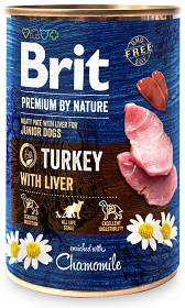 Brit Premium by Nature Turkey with Liver Mokra Karma dla szczeniaka op. 400g